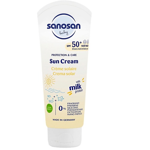 цена Солнцезащитный крем для лица SANOSAN Солнцезащитный крем SPF 50+