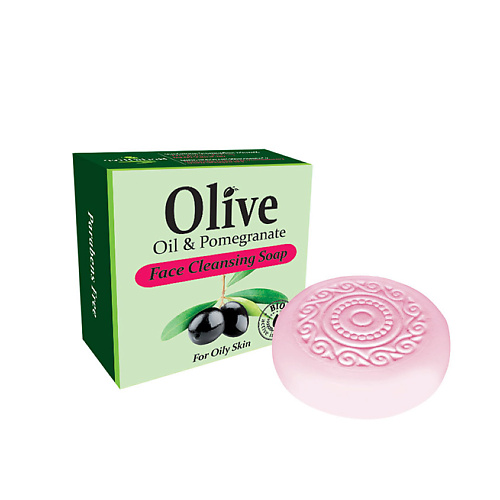 HERBOLIVE Оливковое мыло для умывания с гранатом 85 herbolive оливковое мыло для умывания с гранатом 85