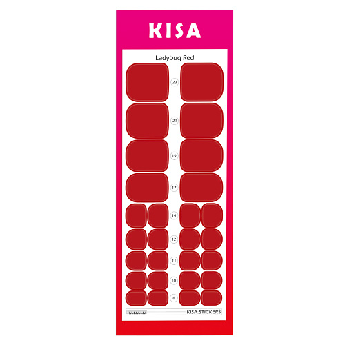 

KISA.STICKERS Пленки для педикюра Ladybug Red, Пленки для педикюра Ladybug Red