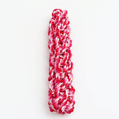 ПИЖОН Игрушка канатная плетеная игрушка канатная плетёное кольцо до 15 см до 160 г розовая мятная