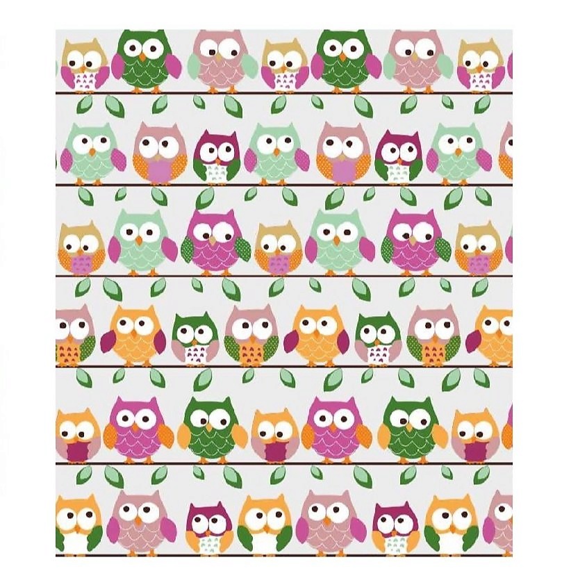 Изображение товара VANSTORE Занавеска для ванной комнаты "Совы", Комбинированный, Размер 180х180см