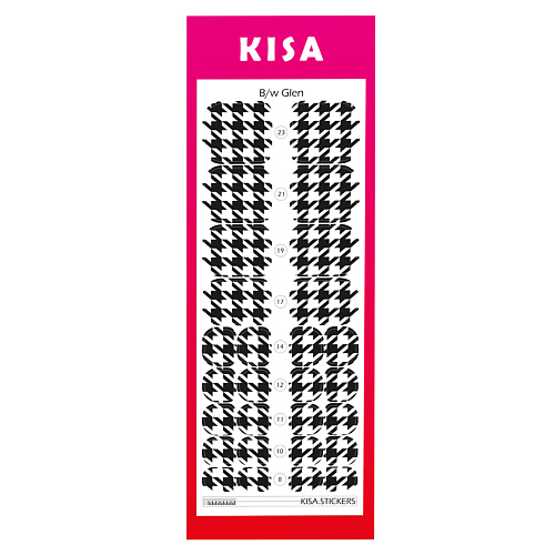 Наклейки для ногтей KISA.STICKERS Пленки для педикюра BW Glen наклейки для ногтей kisa stickers пленки для педикюра multicolour glen