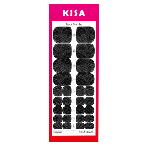 KISA.STICKERS Пленки для педикюра Black Mamba