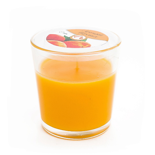 Свеча декоративная HOME INTERIORS Свеча в стакане аромат Персик йогурт фругурт персик 2% 125 г