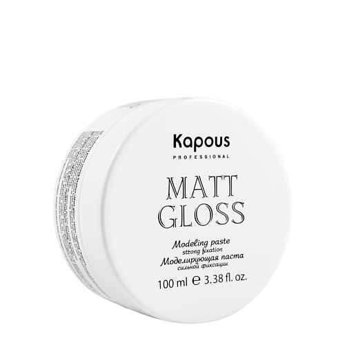 Гель для ухода за волосами KAPOUS Моделирующая паста для волос сильной фиксации Matt Gloss