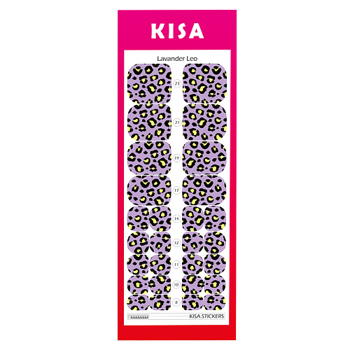 KISA.STICKERS Пленки для педикюра Lavander Leo