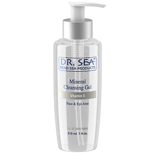 Гель для умывания DR. SEA Очищающий минеральный гель для лица и глаз с минералами Мертвого моря и витамином Е