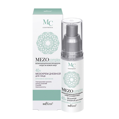 Крем для лица БЕЛИТА Мезо крем дневной для лица MEZOcomplex Интенсивное омоложение 40+ крем для глаз белита мезо крем для век интенсивное омоложение 40 mezo complex