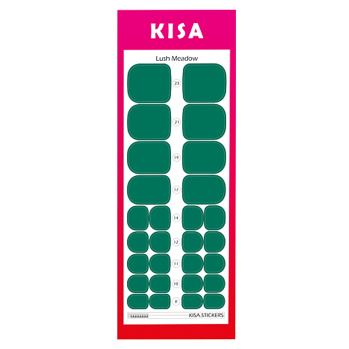 

KISA.STICKERS Пленки для педикюра Lush Meadow, Пленки для педикюра Lush Meadow
