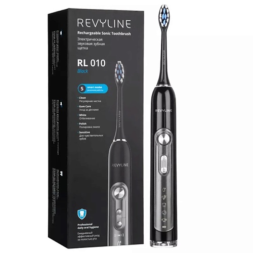Электрическая зубная щетка REVYLINE Электрическая звуковая зубная щетка Revyline RL 010 электрическая зубная щётка revyline rl 010 черная 4659