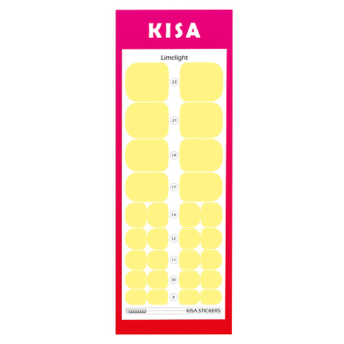 Наклейки для ногтей KISA.STICKERS Пленки для педикюра Limelight наклейки для ногтей kisa stickers пленки для педикюра ladybug red
