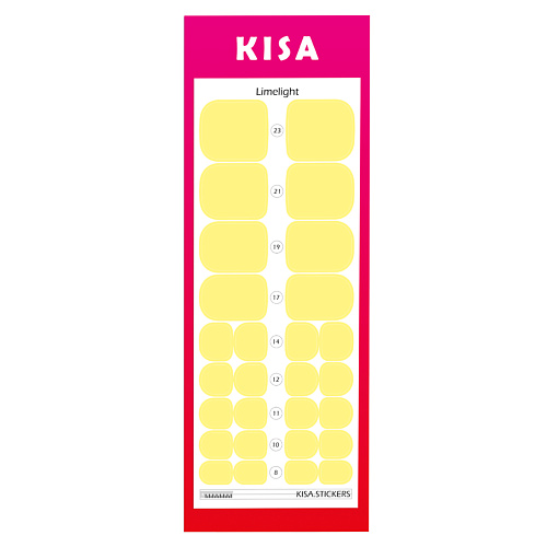 

KISA.STICKERS Пленки для педикюра Limelight, Пленки для педикюра Limelight