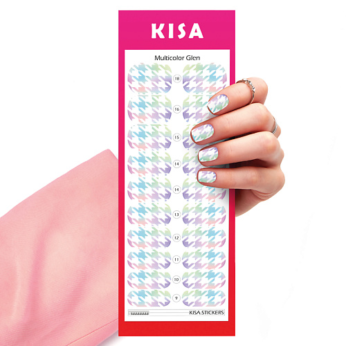 Наклейки для ногтей KISA.STICKERS Пленки для маникюра Multicolour Glen