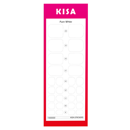 KISA.STICKERS Пленки для педикюра Pure White kisa stickers пленки для маникюра cherry bomb