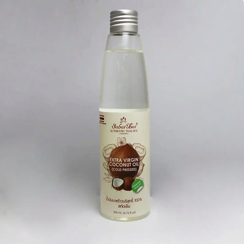 SABAI THAI AUTHENTIC THAI SPA Натуральное кокосовое масло холодного отжима 200 thai traditions масло массажное регенерирующее папайя 110