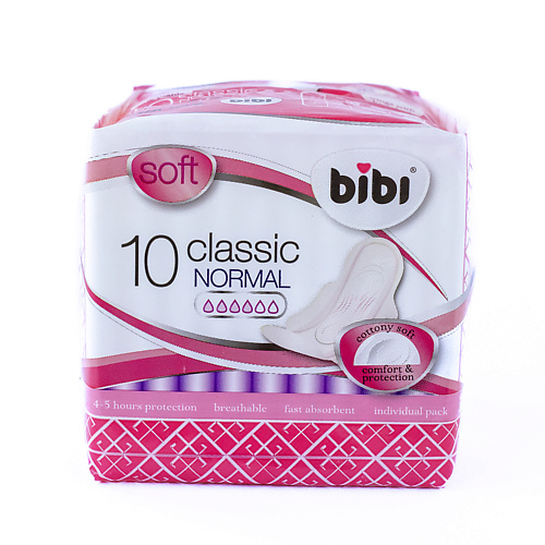 Средства для гигиены BIBI Прокладки для критических дней Classic Normal Soft 10