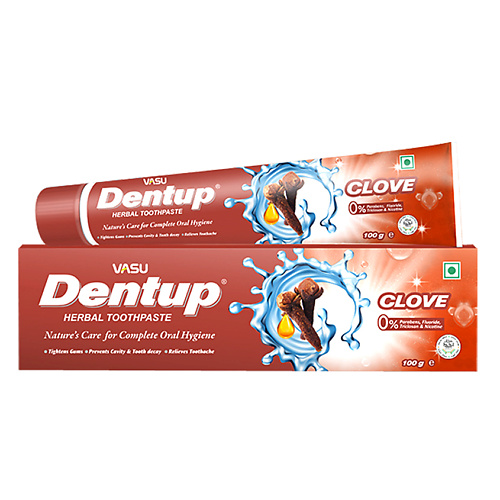 VASU Зубная паста защита от кариеса Dentup гвоздика 100 aasha herbals зубная паста гвоздика барлерия 100
