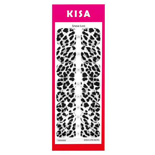KISA.STICKERS Пленки для педикюра Snow Leo kisa stickers пленки для педикюра charming leo