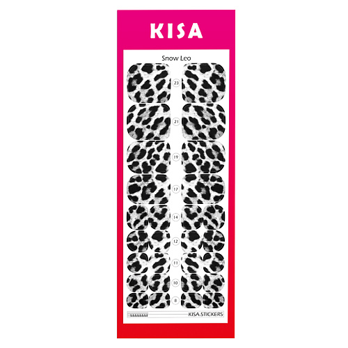 KISA.STICKERS Пленки для педикюра Snow Leo snow country