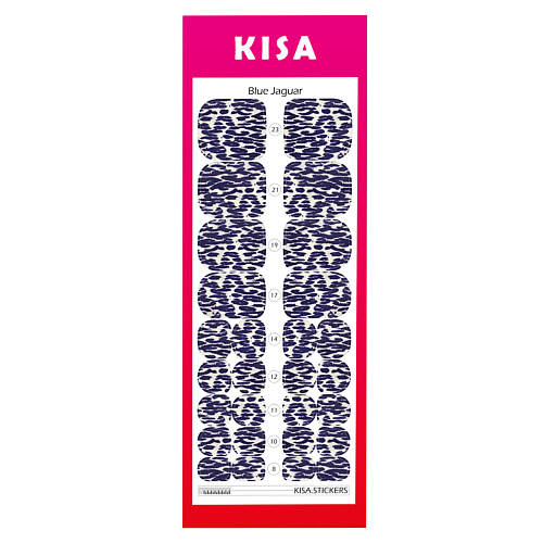 Наклейки для ногтей KISA.STICKERS Пленки для педикюра Blue Jaguar наклейки для ногтей kisa stickers пленки для педикюра cherry viper