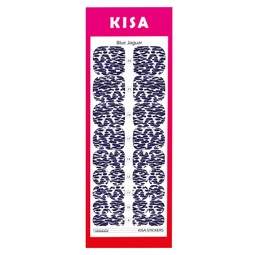 KISA.STICKERS Пленки для педикюра Blue Jaguar