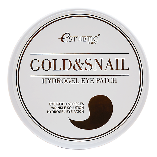 Уход за кожей вокруг глаз ESTHETIC HOUSE Гидрогелевые патчи для глаз Gold&Snail Hydrogel Eye Patch 60