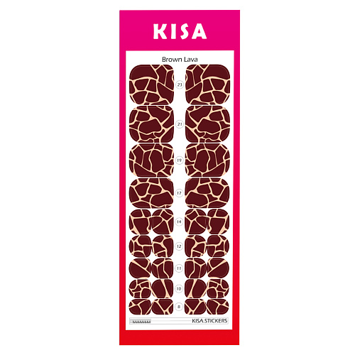 

KISA.STICKERS Пленки для педикюра Brown Lava, Пленки для педикюра Brown Lava