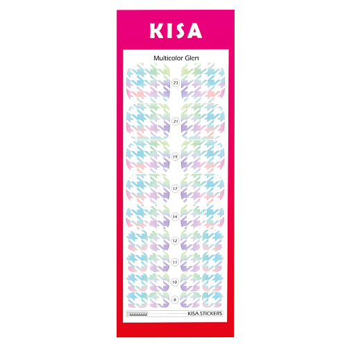 KISA.STICKERS Пленки для педикюра Multicolour Glen kisa stickers пленки для педикюра multicolour glen