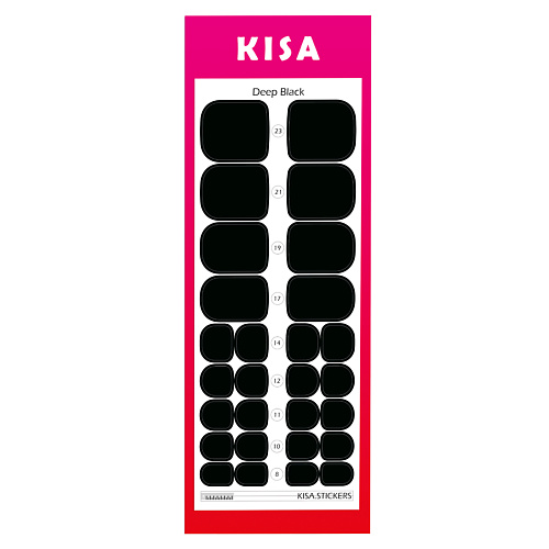 

KISA.STICKERS Пленки для педикюра Deep Black, Пленки для педикюра Deep Black