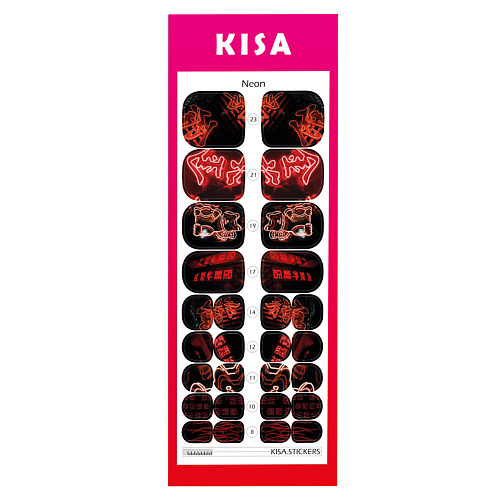 

KISA.STICKERS Пленки для педикюра Neon, Пленки для педикюра Neon