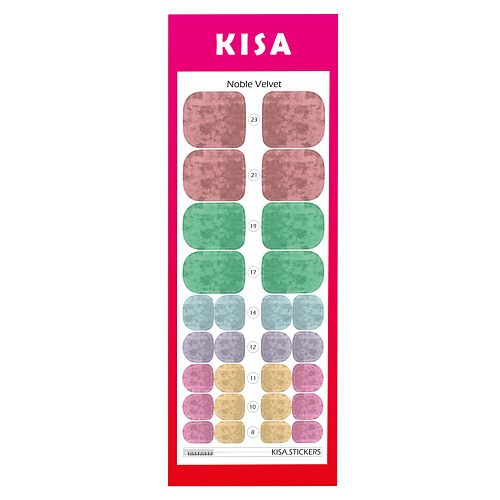 

KISA.STICKERS Пленки для педикюра Noble Velvet, Пленки для педикюра Noble Velvet