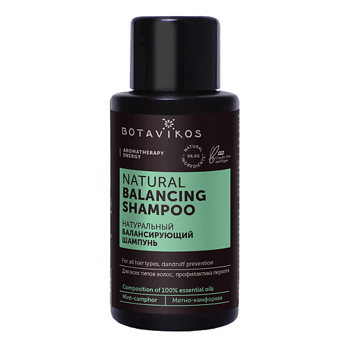 Шампунь для волос BOTAVIKOS Натуральный балансирующий шампунь Aromatherapy Energy