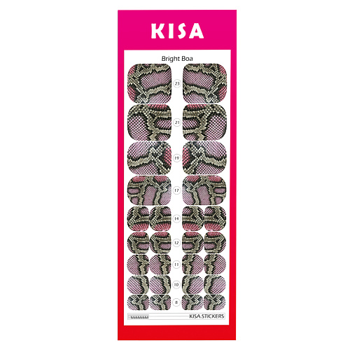 

KISA.STICKERS Пленки для педикюра Bright Boa, Пленки для педикюра Bright Boa