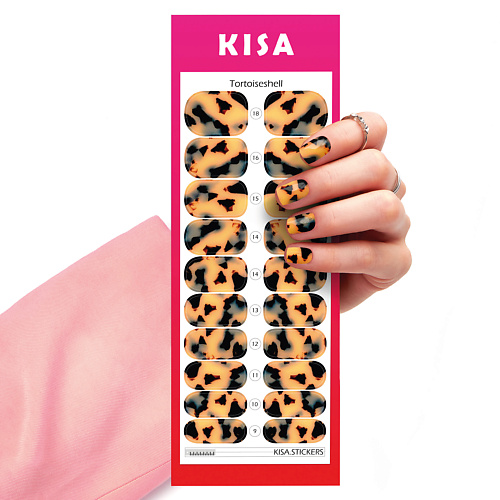 цена Наклейки для ногтей KISA.STICKERS Пленки для маникюра Tortoiseshell