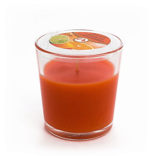 Свеча декоративная HOME INTERIORS Свеча в стакане аромат Апельсин с бергамотом
