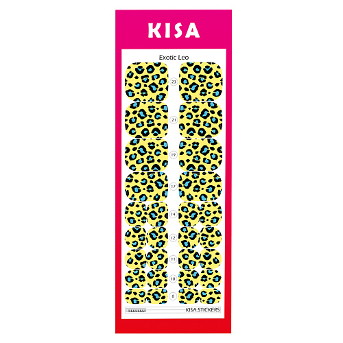 

KISA.STICKERS Пленки для педикюра Exotic Leo, Пленки для педикюра Exotic Leo