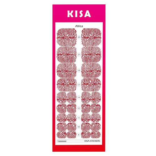 

KISA.STICKERS Пленки для педикюра Africa, Пленки для педикюра Africa