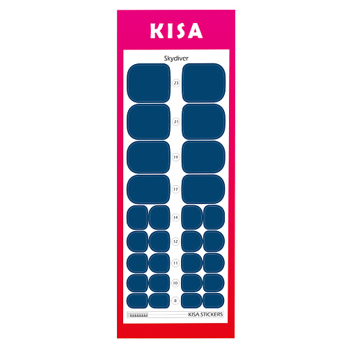

KISA.STICKERS Пленки для педикюра Skydiver, Пленки для педикюра Skydiver