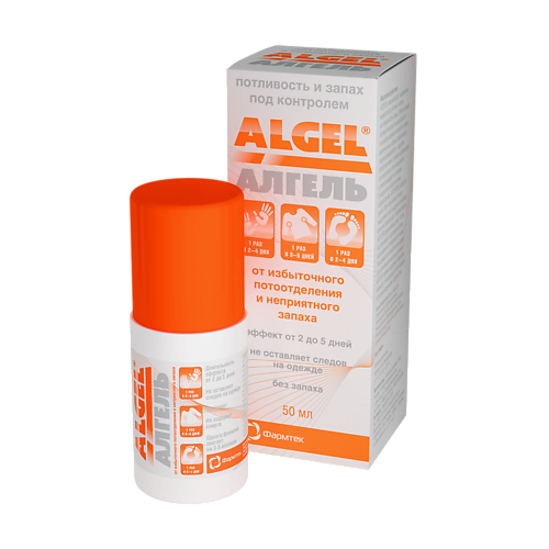 Дезодорант-ролик ALGEL Антиперспирант от избыточного потоотделения и неприятного запаха algel гель для ног 20 мл