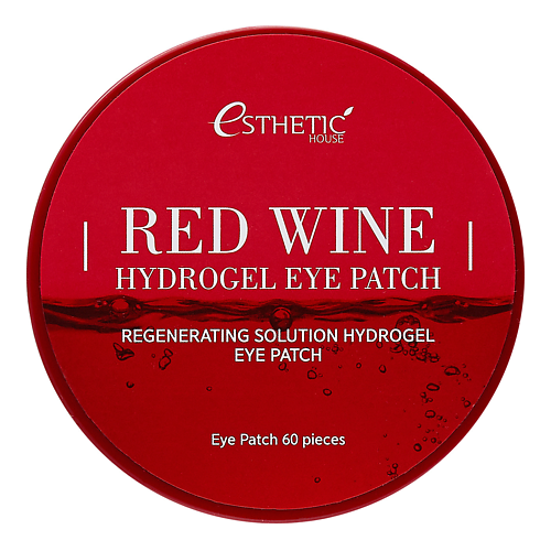 фото Esthetic house гидрогелевые патчи для глаз красное вино red wine hydrogel eyepatch 60