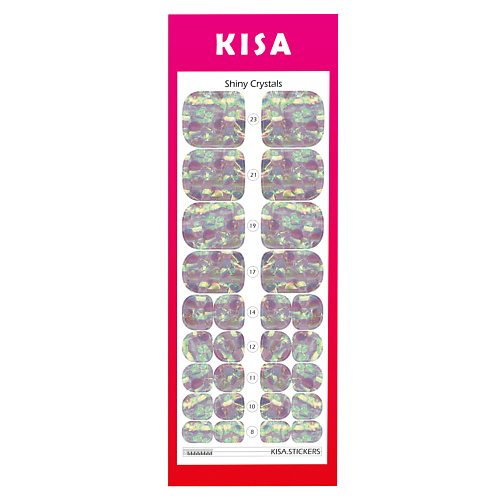 KISA.STICKERS Пленки для педикюра Shiny Crystals