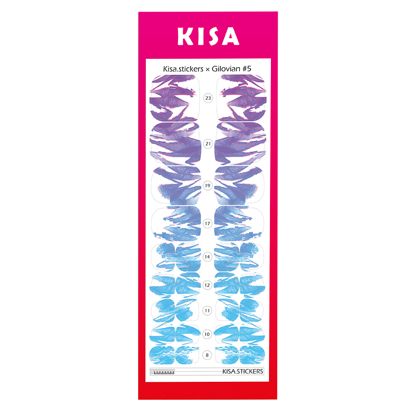 Наклейки для ногтей KISA.STICKERS Пленки для педикюра Marble