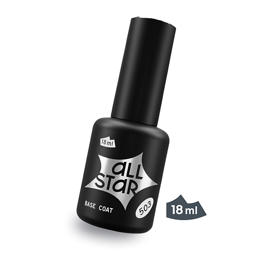 Базовое покрытие для гель-лаков ALL STAR PROFESSIONAL Каучуковая база для ногтей прозрачная, STRONG цена и фото