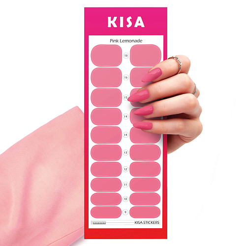 Наклейки для ногтей KISA.STICKERS Пленки для маникюра Pink Lemonade