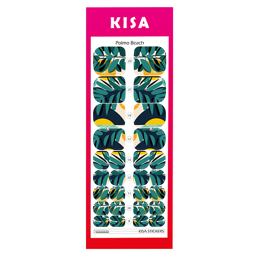 

KISA.STICKERS Пленки для педикюра Polmo Beach, Пленки для педикюра Polmo Beach