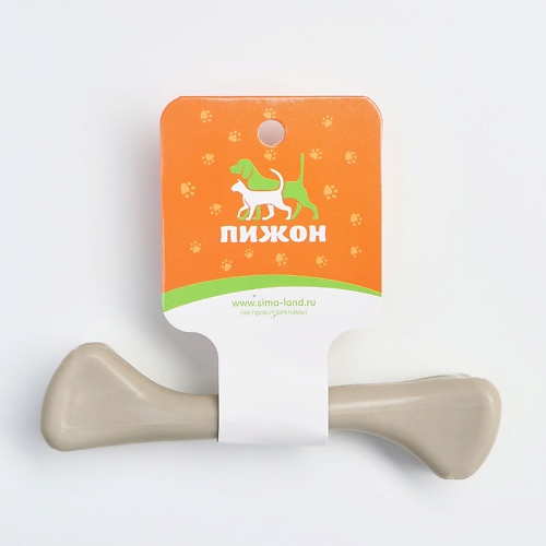 pet star игрушка для собак косточка с пищалкой плюшевая ПИЖОН Косточка пластиковая для собак