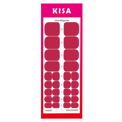 

KISA.STICKERS Пленки для педикюра Viva Magenta, Пленки для педикюра Viva Magenta