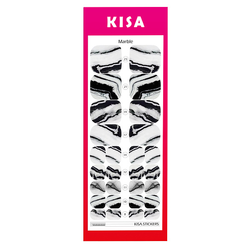 KISA.STICKERS Пленки для педикюра Marble kisa stickers пленки для педикюра marble