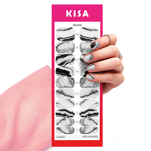 Наклейки для ногтей KISA.STICKERS Пленки для маникюра Marble фото