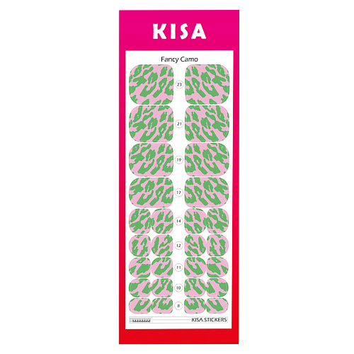 KISA.STICKERS Пленки для педикюра Fancy Camo kisa stickers пленки для педикюра khaki jaguar